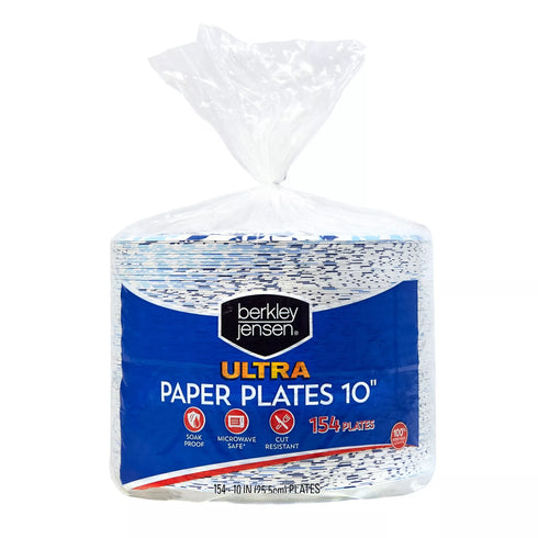 Berkley Jensen Ultra 10 Botanical Leaf Paper Plates,154 ct.
